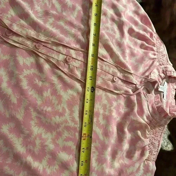 Ladies pink & white TOPSHOP blouse size 2 - Picture 13 of 15